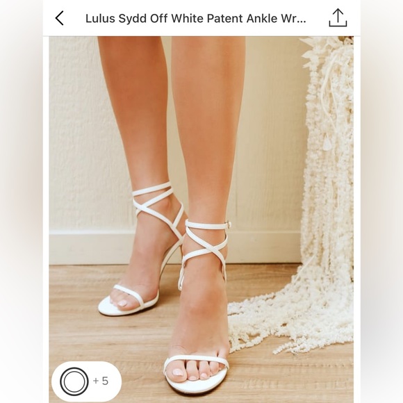 Lulus Shoes Lulus White Strappy Heels Poshmark